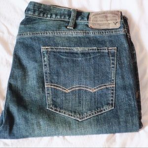 American Eagle Mid-wash Stretch denim.